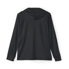 Minimal Men's Sports Warmup Hoodie Black (AOP)