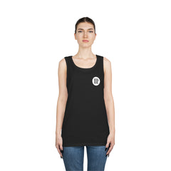 Black  / Navy Unisex Heavy Cotton Tank Top