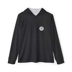Minimal Men's Sports Warmup Hoodie Black (AOP)