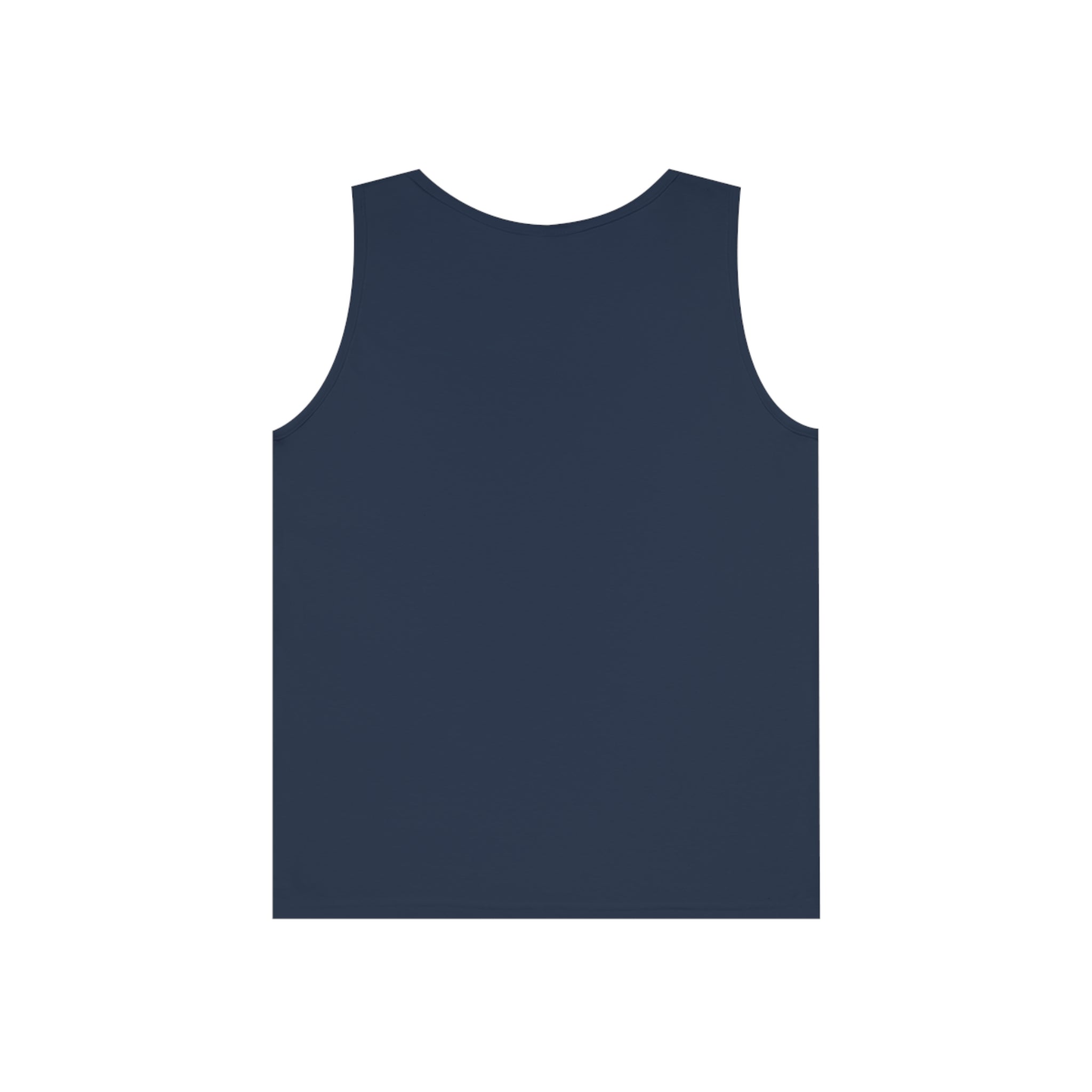 Black  / Navy Unisex Heavy Cotton Tank Top
