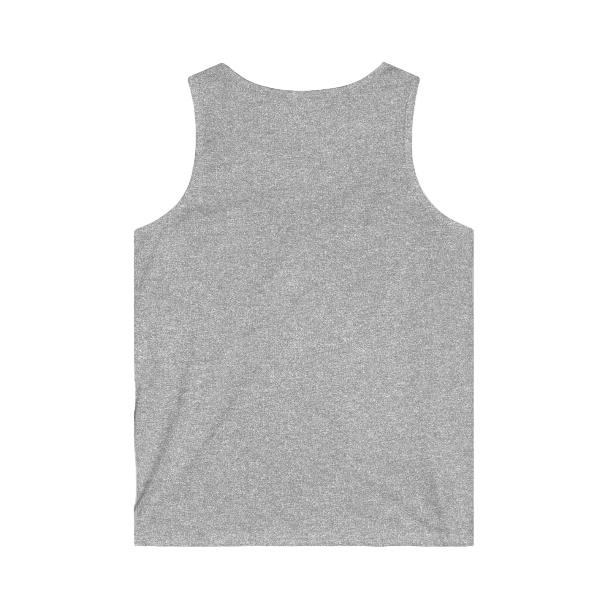 Men's Softstyle Tank Top White and Grey