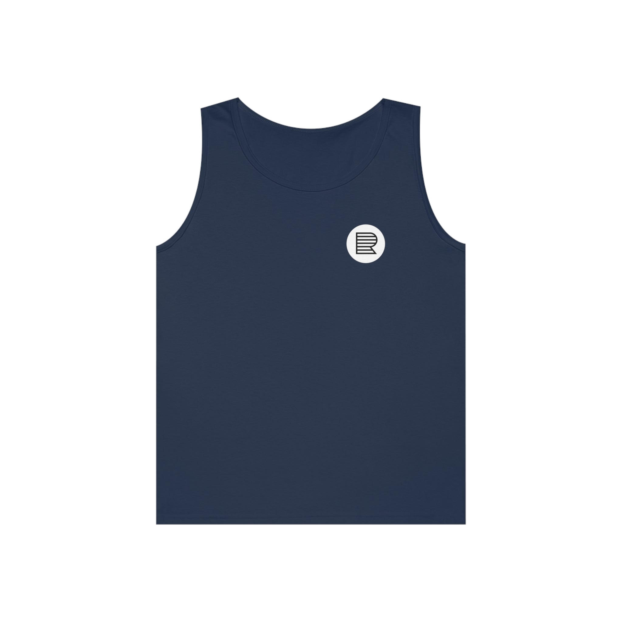 Black  / Navy Unisex Heavy Cotton Tank Top