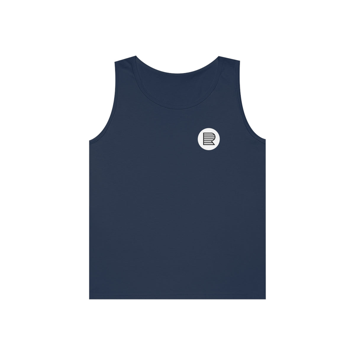 Black  / Navy Unisex Heavy Cotton Tank Top