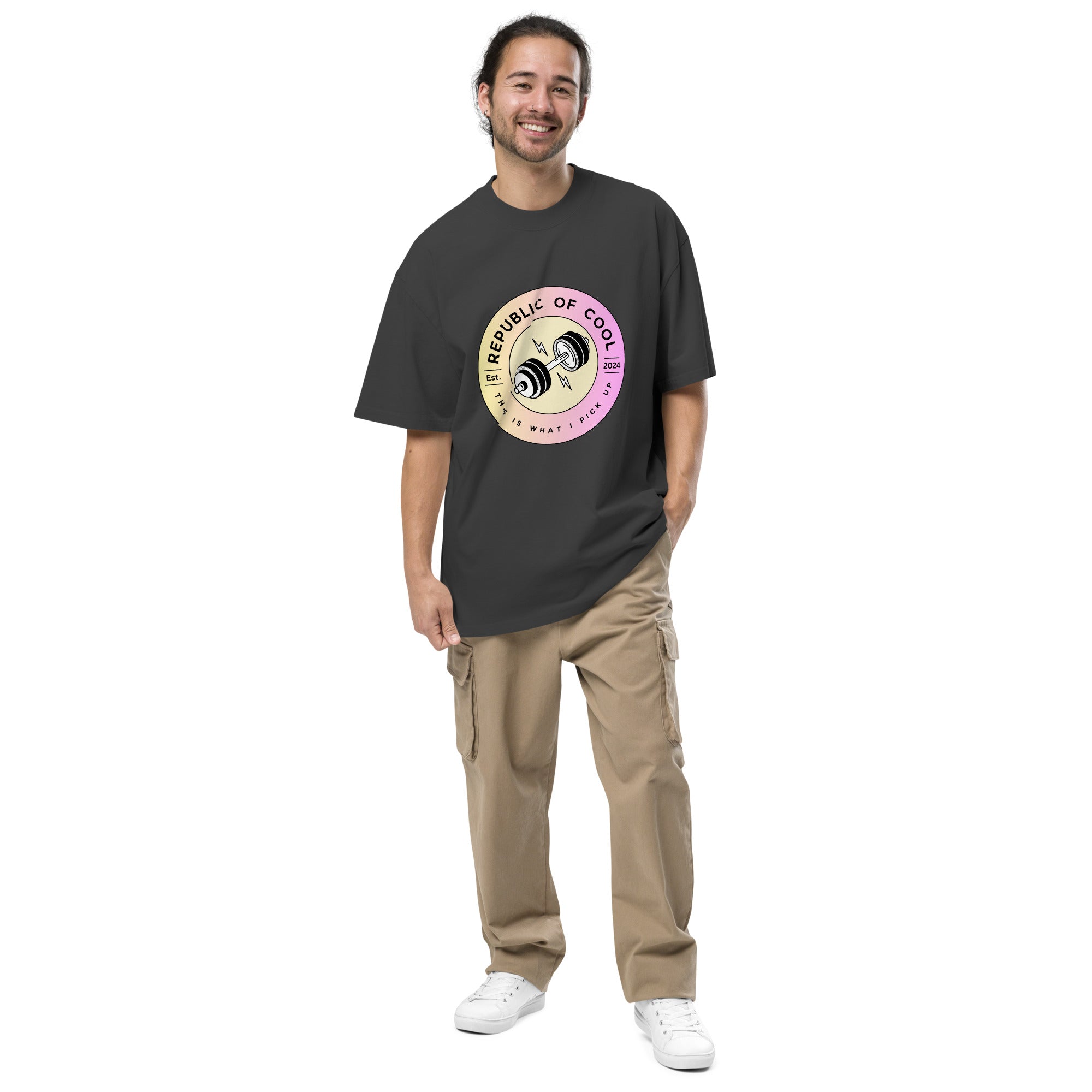Oversized Faded ROC T-Shirt - Pick Up