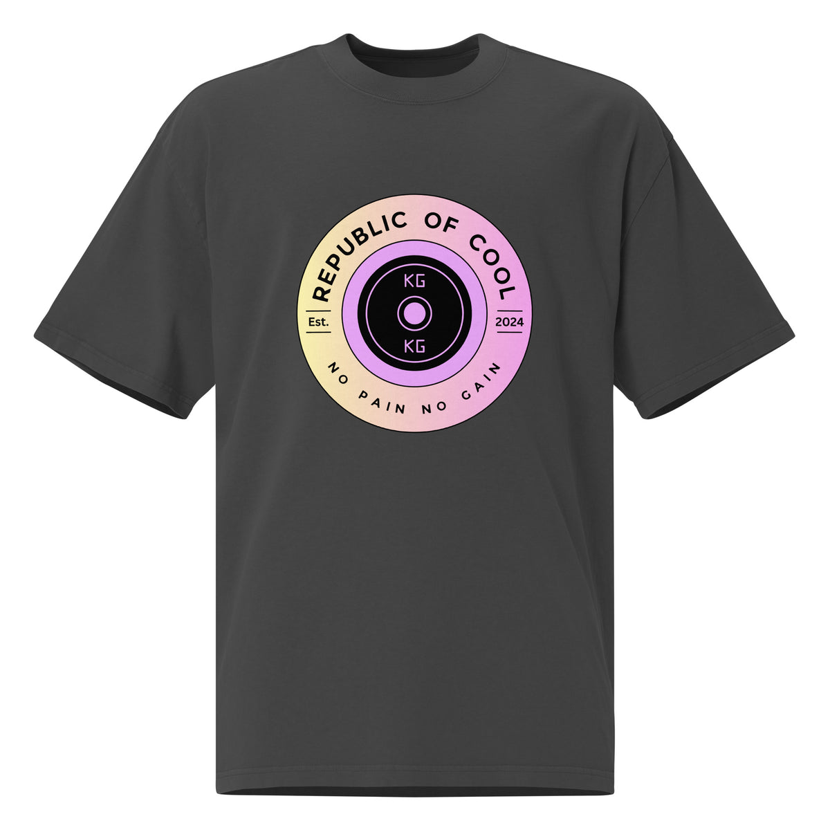 Oversized faded t-shirt - KG Weights