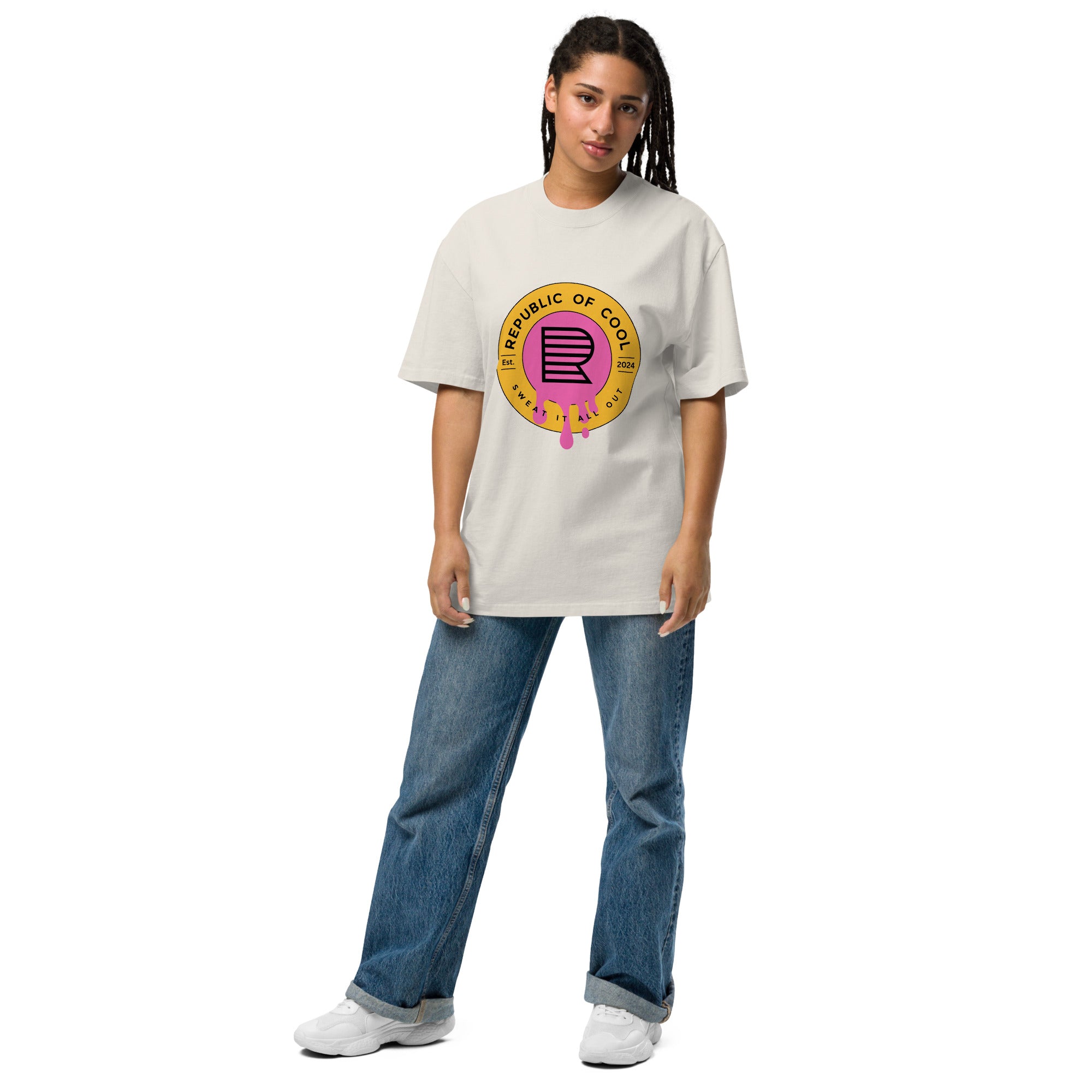 Oversized faded t-shirt - Sweat It Out