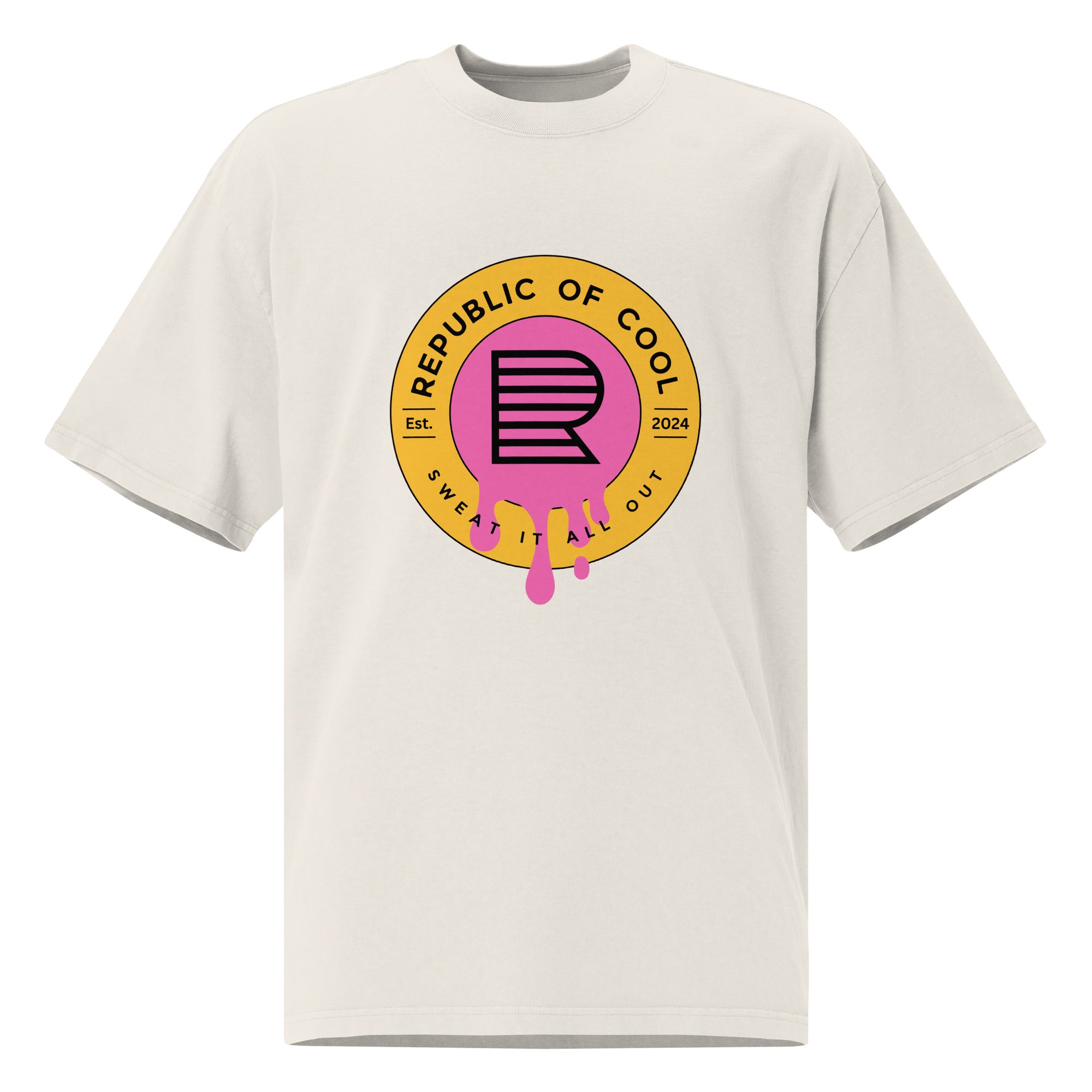 Oversized faded t-shirt - Sweat It Out