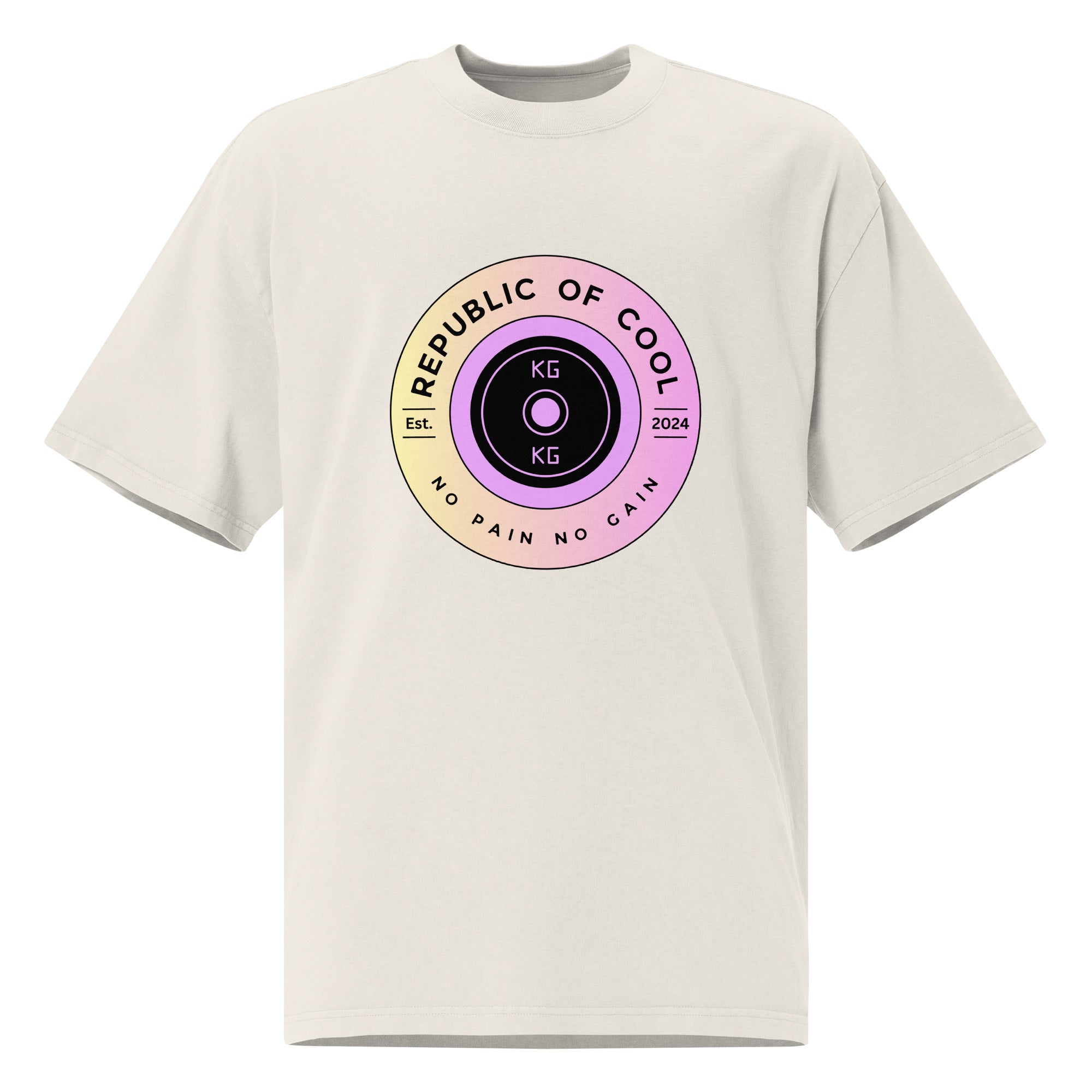 Oversized faded t-shirt - KG Weights